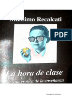 Recalcati, M. La Hora de Clase. Cap. 2 El Gesto de Sócrates.