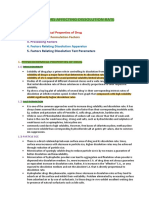 Factors Affecting Dissolution Rate