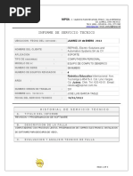 Formato Informe Servicio Tecnico 10 PDF Free