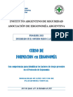 Curso de ERGONOMIA - IAS-ADEA-2021