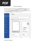 The Word Interface