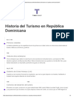 Historia Del Turismo en Republica Dominicana