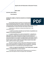 Entrevista Sobre La Practica Docente