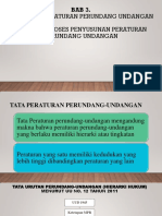 Tata Urutan Peraturan Perundang-Undangan