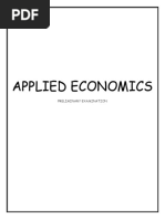 Applied Economics Prelims