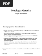 Fonologia Gerativa - Traços Distintivos (Salvo Automaticamente)