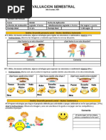 Evaluacion Semestral Kinder 2