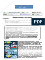 Guia 8 Tabla Periodica de Los Elementos 10 Quimica Guillermo