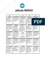 Gratitude Bingo