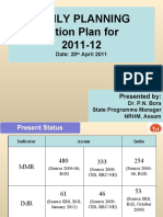 FAMILY PLANNING Action Plan For 2011-12 (For Workshop 20th)