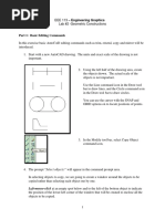 Part 1: Basic Editing Commands: Left-Mouse-Click at An Empty Spot Below and To The Left of The Bottom Object To Indicate