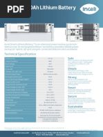 Datasheet Batería Li Ion NMC 48V250Ah