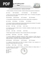 Atividades - Medidas de Tempo