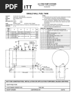 Single Wall Fuel Tank: FP 2.7 A-C Fire Pump Systems