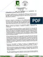 A.c.a.360-2021 Se Establec El Calendario de Ceremonias de Grado para El Año 2022