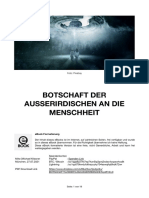 Botschaft Der Ausserirdischen An Die Menschheit