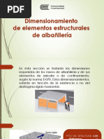 Dimensionamiento de Muros de Albañilería Confinada (Teoría) Por Parte de La UC