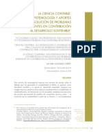 La Ciencia Contable - Su Epistemología y Aportes A La Solución de Problemas Emergentes en Contribución Al Desarrollo Sostenible