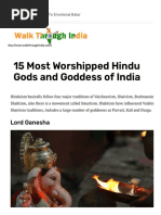 15 Most Worshipped Hindu Gods and Goddess of India