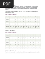 First in First Out (FIFO) - : Case 1: Number of Frames 3