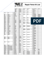 Repair Parts Kit List: L2125 Rev. A 05/97