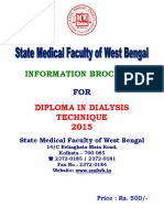 Information Brochure: Diploma in Dialysis Technique 2015