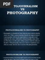 Photojournalism VS: Photography