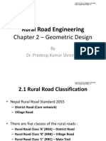 Rural Road Engineering: Chapter 2 - Geometric Design