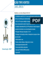 Medidor de Vazao para Gas Liquido Vortex