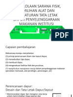 Pengelolaan Sarana Fisik, Pemilihan Alat Dan Pengaturan