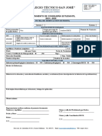 Ficha de Derivación Externa