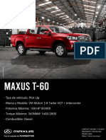 Ficha Maxus t60