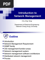 Introduction To Network Management: Department of Electrical Engineering National Cheng Kung University