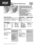 Monitoring Relays True RMS 3-Phase, 3-Phase+N, Multi-Function Types DPB01, PPB01