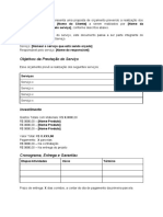 Modelo de Orçamento de Prestação de Serviços Eletrofrigor - Com - .BR