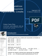 Clase 03 - Metodos Numericos - Sistemas de Ecuaciones No Lineales