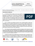 Politica y Procedimiento de Operacion General DSC en Situacion de Pandemia V6 2 2