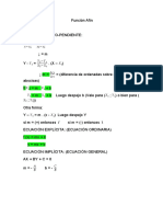 Función Afín y Función Cuadrática