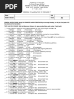 Grade 7 Perlim Exam