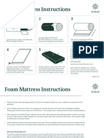 Foam Mattress Instructions