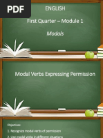 Giving Asking Permission Using Modals