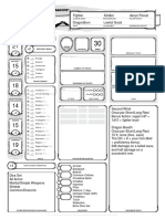 Character Sheet - Form Fillable