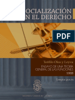 La Socializacion en El Derecho - Libro - Teofilo Olea y Leyva