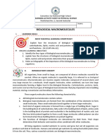 Biological Macromolecules: Learning Activity Sheet in Physical Science