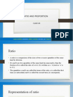 ICSE VII Maths Ratio and Proportion