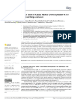 The Brief Form of The Test of Gross Motor Development-3 For Individuals With Visual Impairments