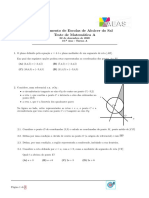 Agrupamento de Escolas de Alc Acer Do Sal Teste de Matem Atica A