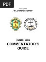 English Mass Guide