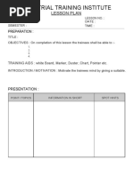 ITI Lesson Plan Template