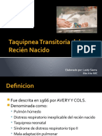 Taquipnea Transitoria Del Recién Nacido